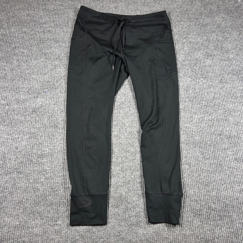 90 Degree by Reflex Leggings Womens XL Black High Waist Pocket Jogger Activewear